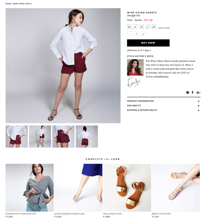 Recommend alternatives to the products within the image. For example, The Label Life provides alternatives to the shoes that the model is wearing in the product image. (Source: thelabellife.com)
