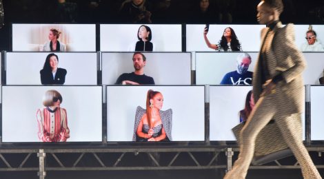 Digital fashion shows | Front row at Balmain RTW Spring 2021.