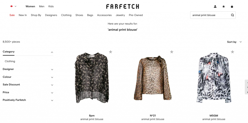 What I Learned When I Tried To Buy An Animal Print Blouse Online