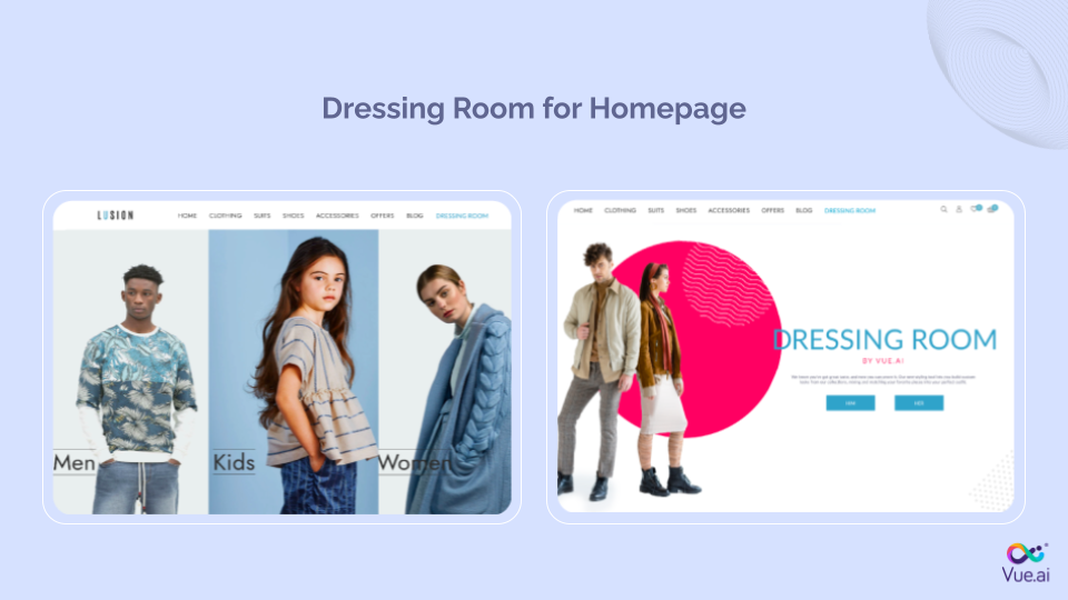 Introducing Dressing Room on the Homepage