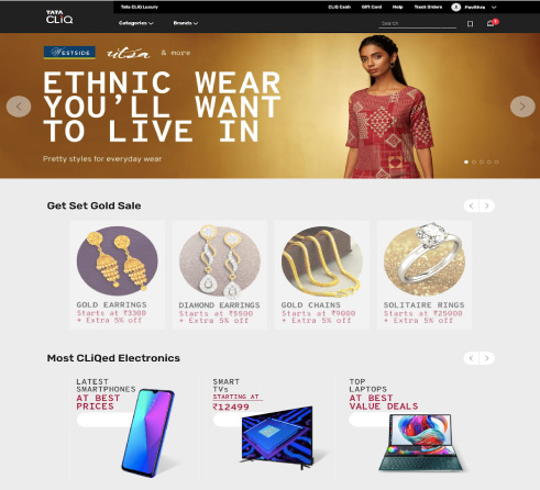Tata Cliq Website